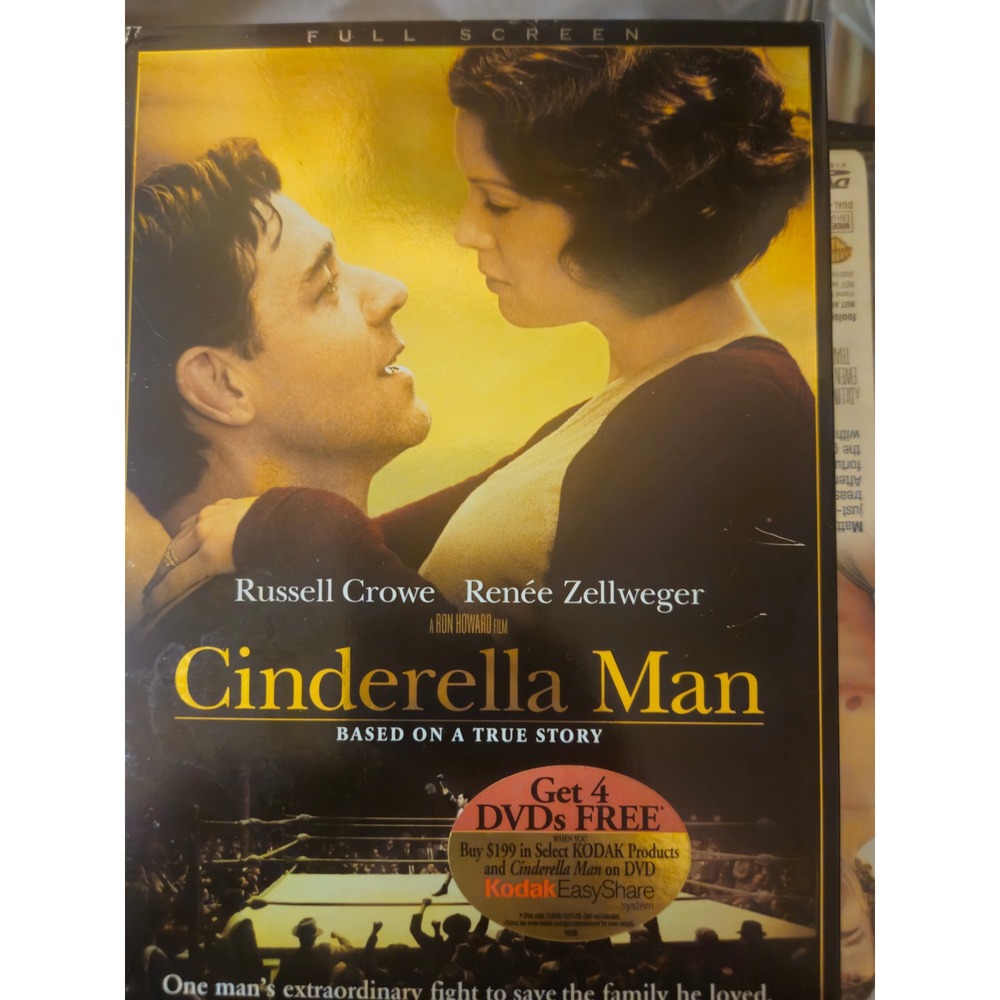 Cinderella Man DVD Russell Crowe Renee Zellweger Ron Howard Full Screen Drama